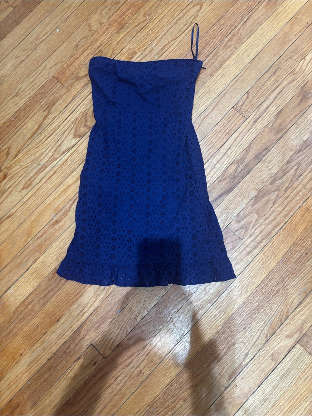 Old Navy Navy Eyelet Strapless Sundress